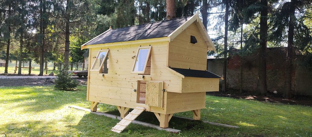 Kurnik dla kur duży, ocieplony