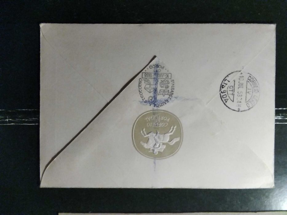 1958 FDC Rainha Santa Isabel e São Teotónio