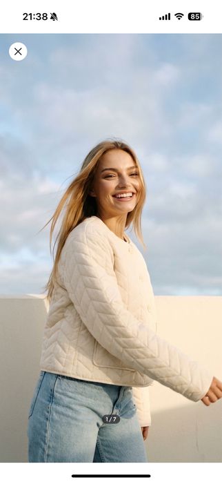 Стьобана куртка sinsay | світла вітрівка | весіння куртка