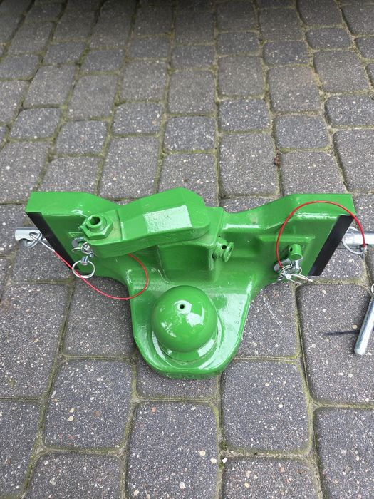 Zaczep kulowy k80 390mm John Deere Case New Holland Fendt Valtra MF