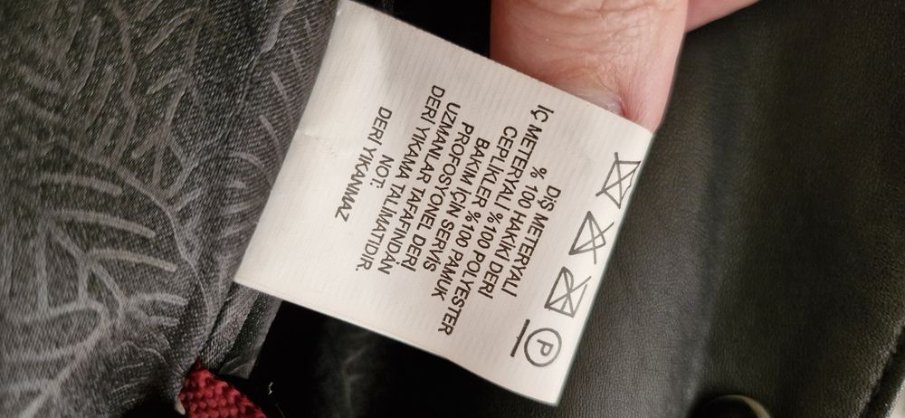 Płaszcz skóra czarny 40 42 jak nowy