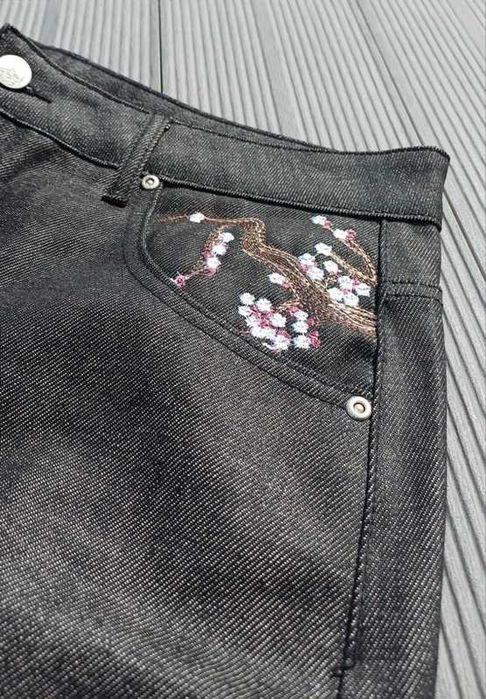 Calças Derschutze "blossom v2" Raw Denim Pants