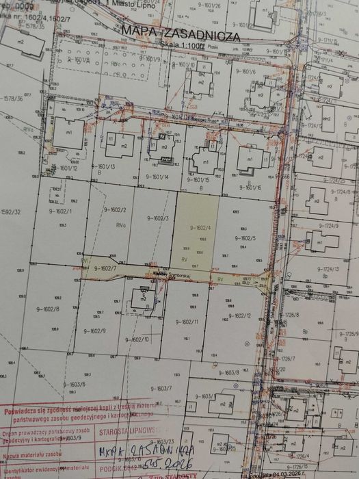 Atrakcyjna działka 871 m² w Lipnie.
