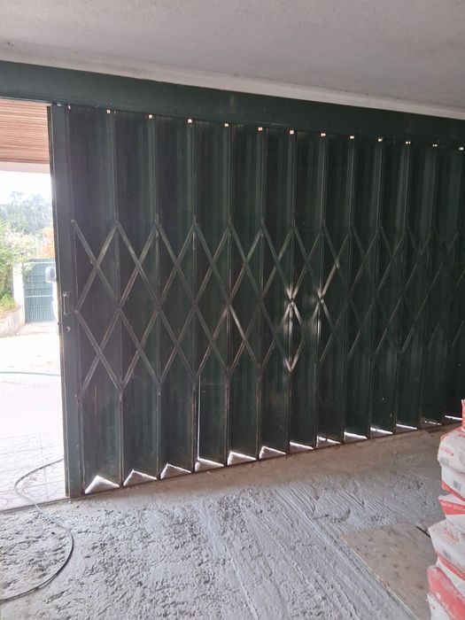 portão de garagem fole