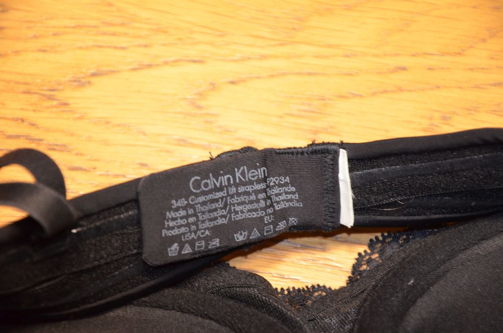 stanik/biustonosz Calvin Klein  34B usztywniany bardotka