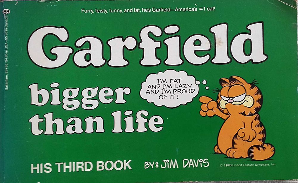 Jim Davis. Garfield Bigger than Life. Third Book RARO. Inclui portes