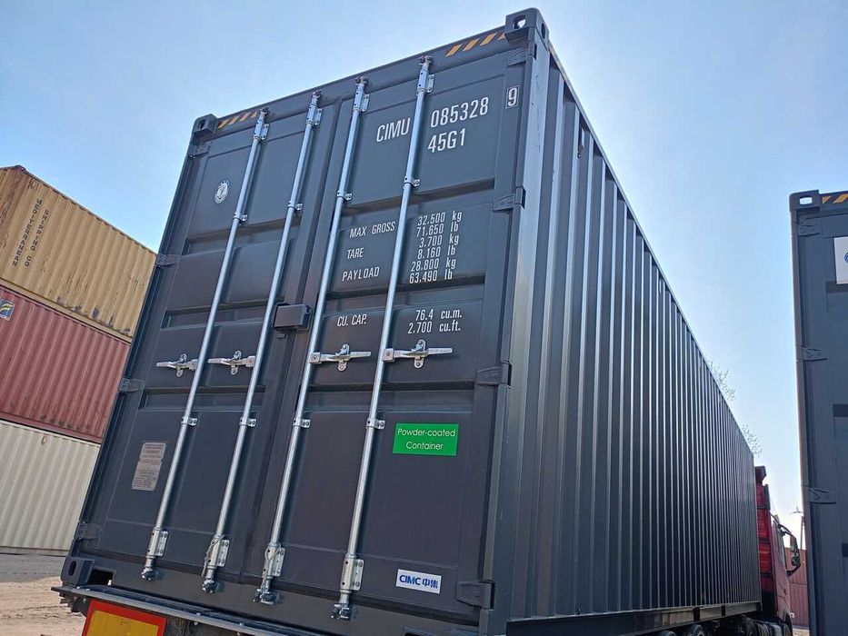 Kontener morski 40HC ONE-WAY 2026 RAL 7016 antracyt High Cube