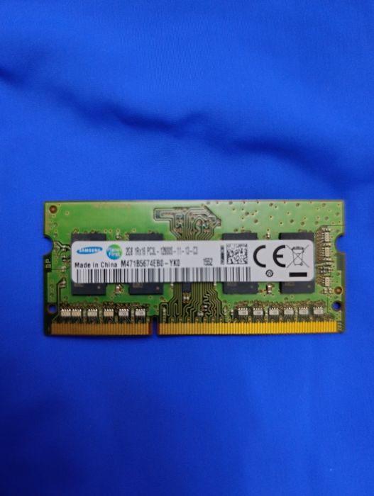 Оперативна пам'ять Samsung SO-DIMM DDR3L 2GB 1600MHz (M471B5674EB0-YK0)