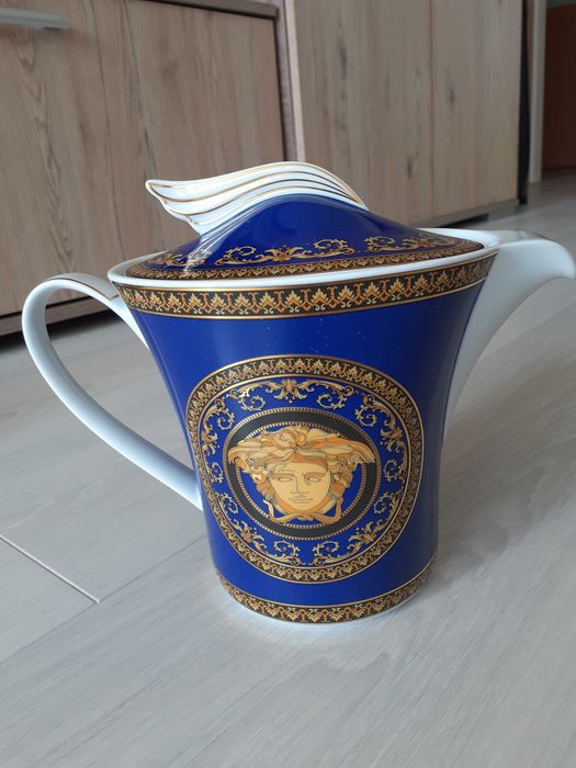 Dzbanek do herbaty versace medusa blue.