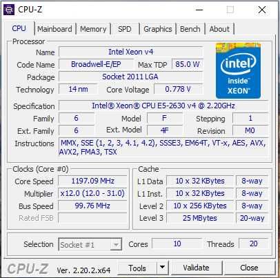 Kit MB X99 + Intel Xeon E5-2630 v4 + 32GB ECC DDR4 + Cooler