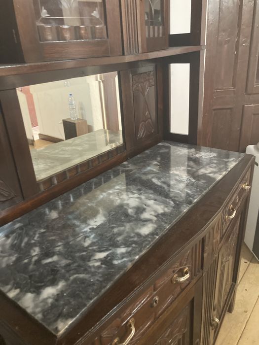 Louceiro madeira e marmore antigo