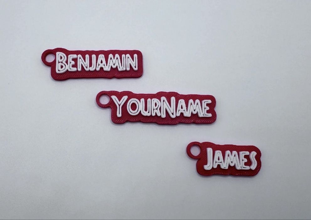 Porta-chaves personalizados em 3D