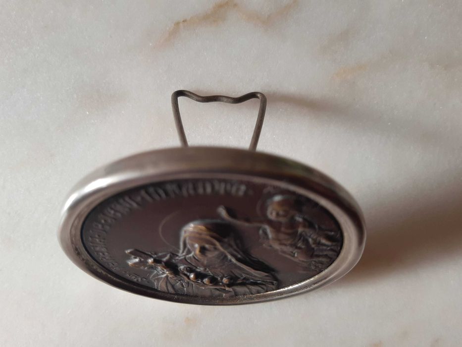 Medalha Sta Teresia de Jesu Infante(Santa Teresinha do Menino Jesus), anos 1920