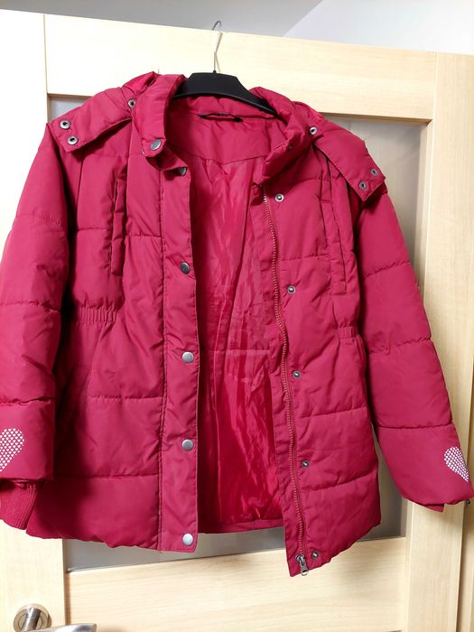 Kurtka zimowa krótki płaszczyk tchibo 146/152 jak nowy