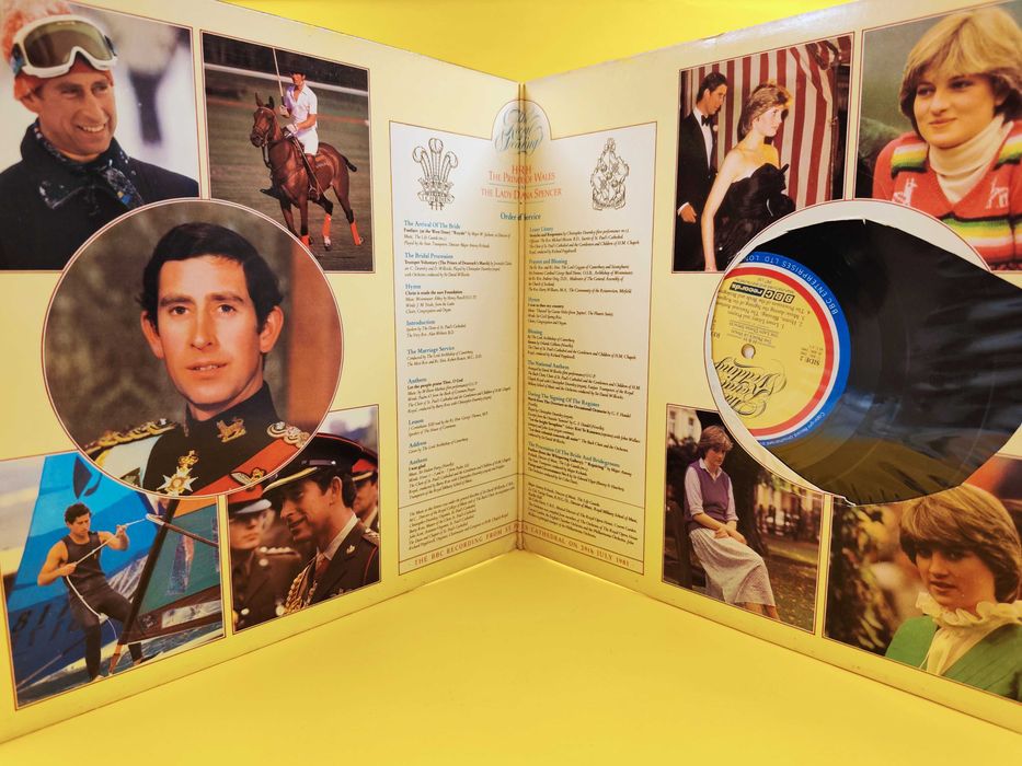 Nagranie  z ceremonii zaślubin Diany i Księcia Karola - Płyta winylowa