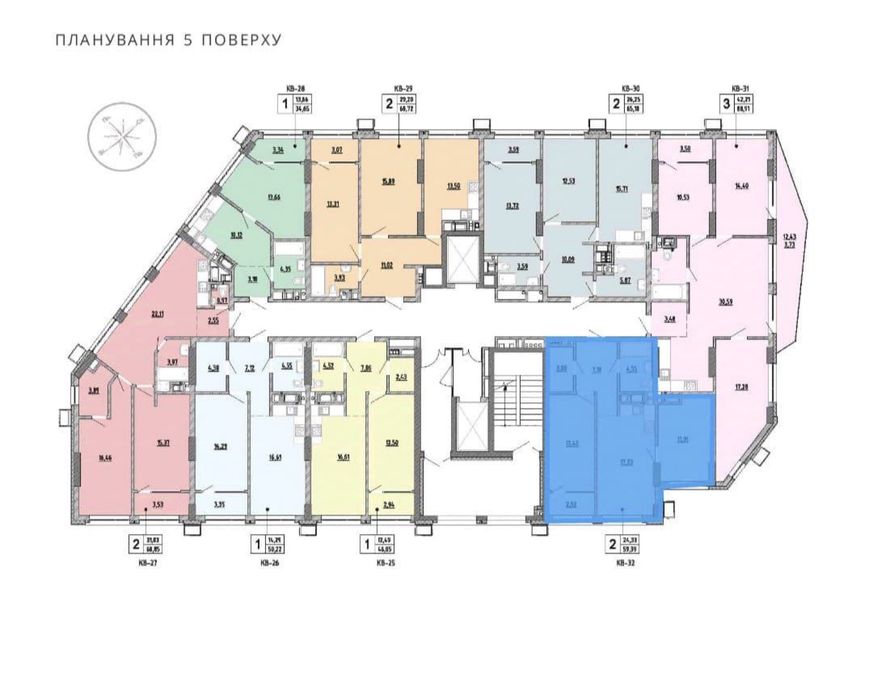 2-комнатная квартира по адресу (площадь 59,4 м²) - Atlanta.ua - фото 6