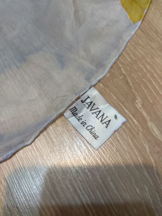 Jedwab Ręcznie Malowana grafika J.Echelma Chusta