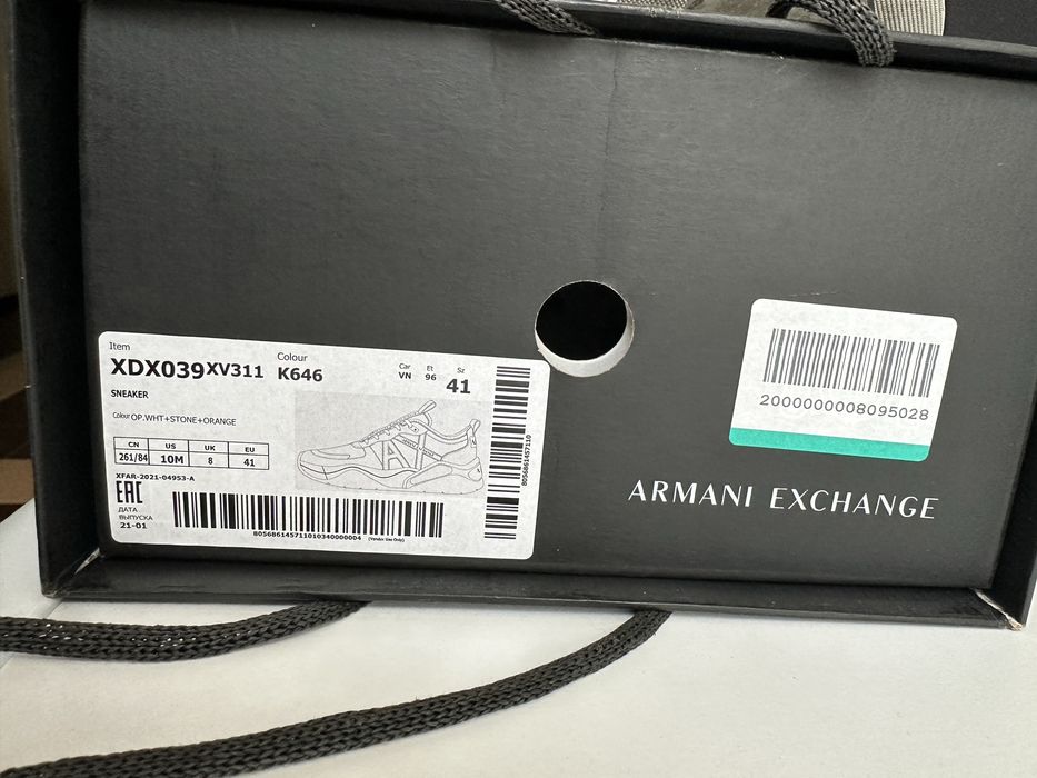Кроссовки Armani Exchange