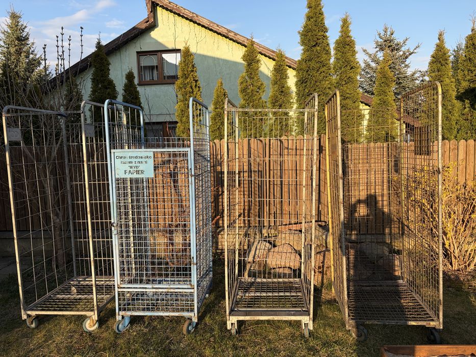 Wózek Kosz Box Transportowy Rollkontener Magazynowy Siatkowy