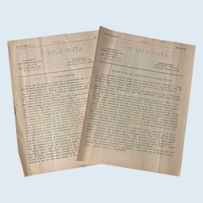 Boletins "O Bela Vista"  Nº 1 e 2: Abril 1959