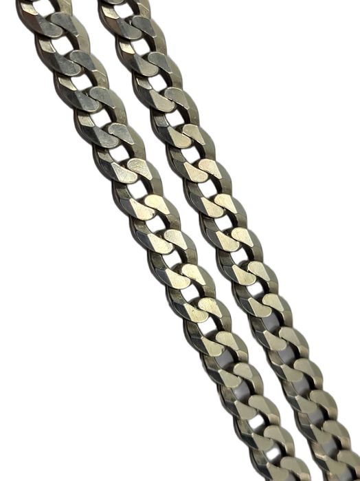 Solidny srebrny łańcuszek męski 925 splot pancerka długość 56,5 cm