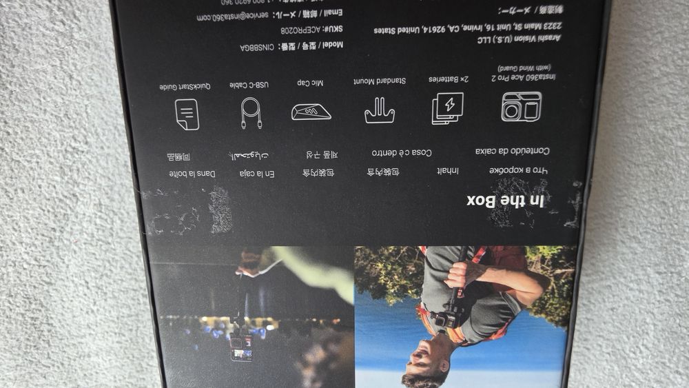 Insta360 Ace Pro 2 com SSD sandisk extreme 32Gb