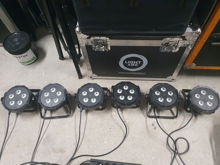 ADJ Mega Tri Par profile LED 6szt płaski 5 x 3w RGB