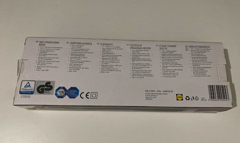 Elektryczna szczotka do wygładzania włosów Silvercrest prostownica