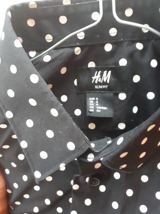 Koszula w kropki H&m slim fit s