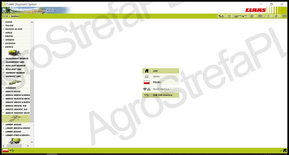 Claas CDS 7.5 Oprogramowanie Diagnostyczne 2021.05 Zdalna Instalacja