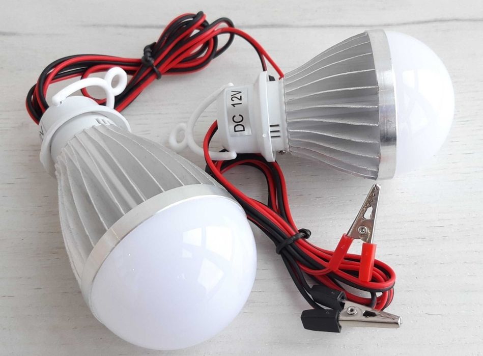 Ярка LED лампа 12v від аккумулятора 12w, 18w