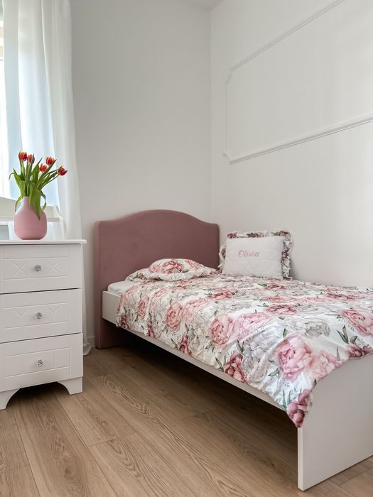 Łóżko tapicerowane + materac