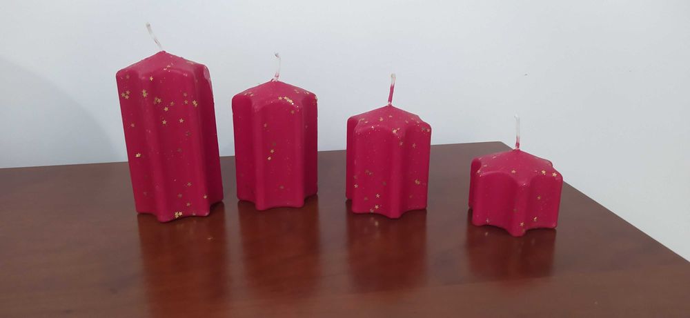 Conjunto de velas decorativas