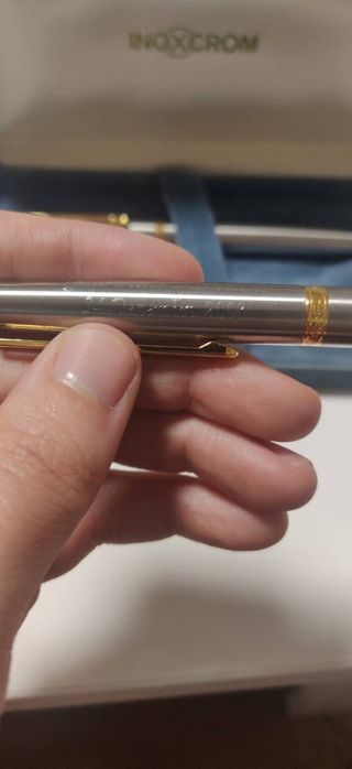 InoxCrom conjunto de esferográfica e caneta de tinteiro / Fountain Pen