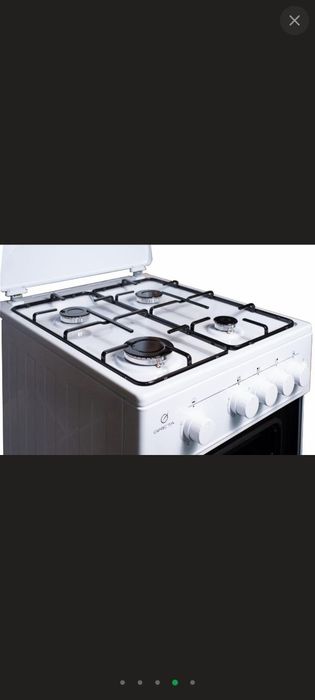 Газова плита GRETA KGG 52 MM 13 W у білому кольорі.