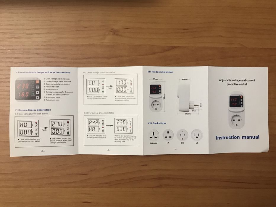 Реле напруги Tomzn Автоматичний захист перепадів напруги струму