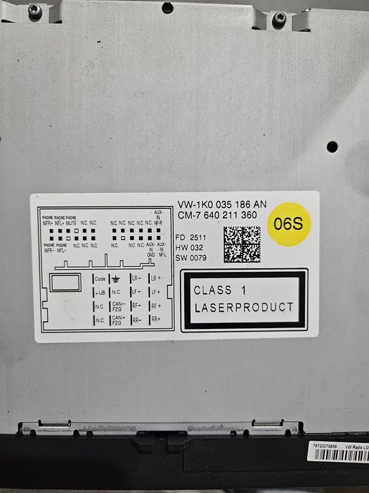 Sprawne radio RCD 310