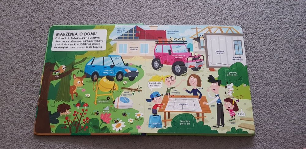 Książeczka na budowie z okienkami 3+