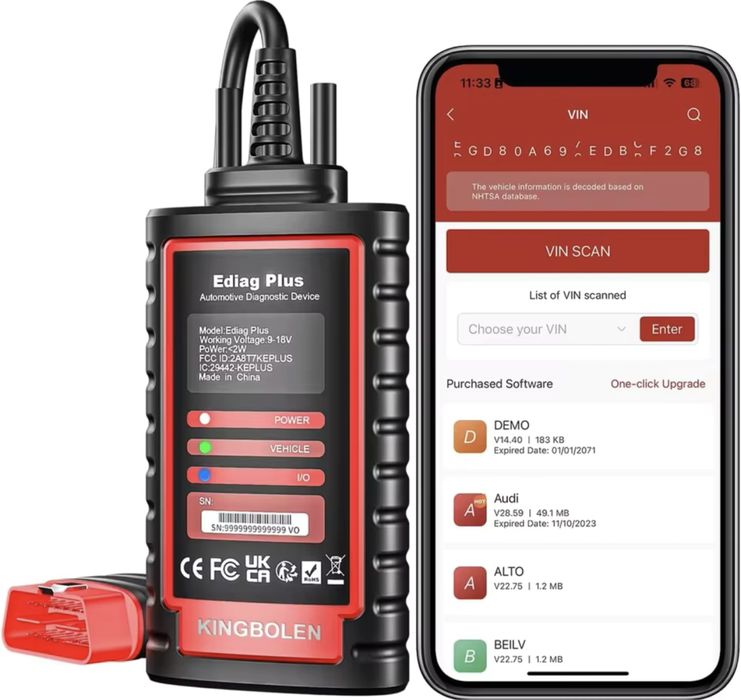 Kingbolen Ediag Plus/Thinkdiag2 - мультимарочный автосканер