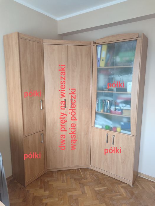 Meble meblościanka szafa narożna