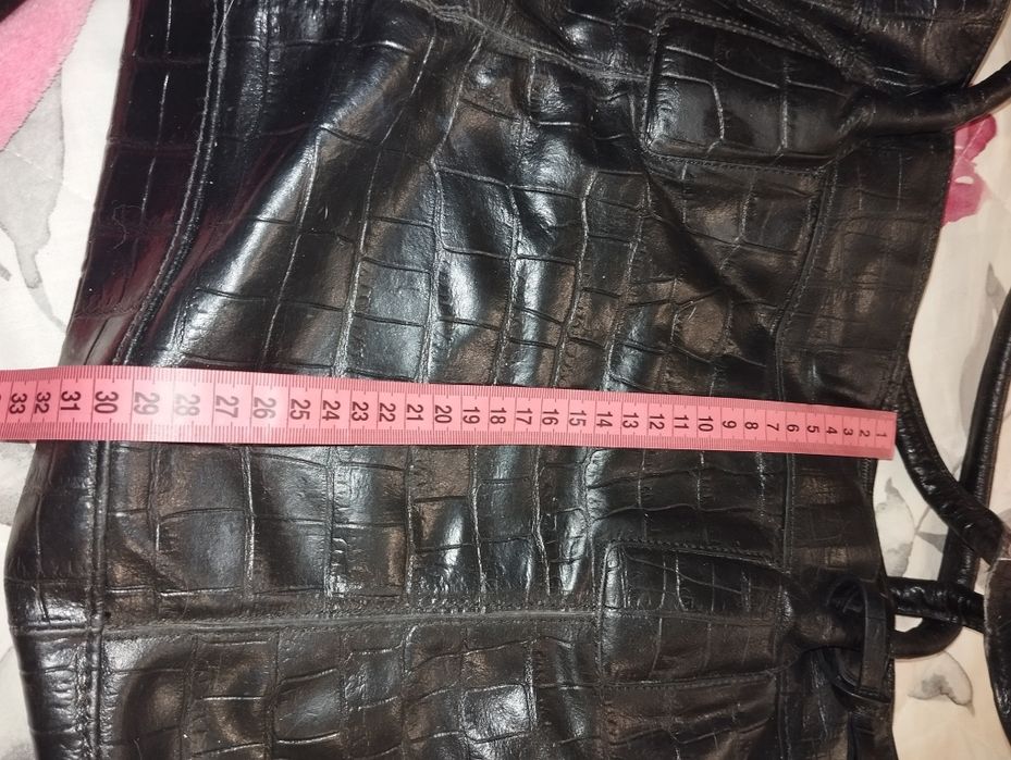 Сумка шопер кожаная