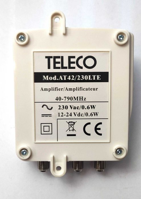 Amplificador Sinal de Antena Teleco TV 12V 24V 230V