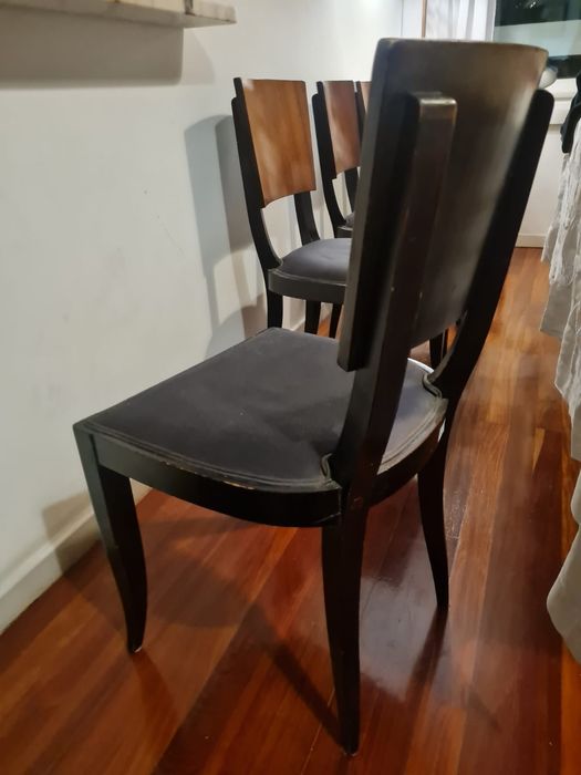 5 cadeiras Art Déco