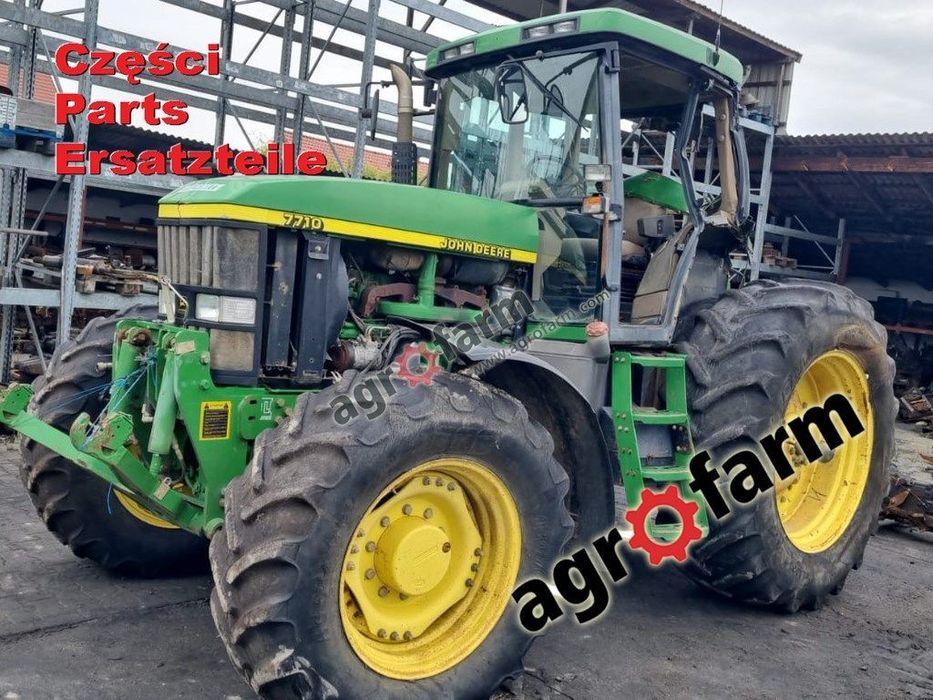 John Deere 7710 części, skrzynia biegów, silnik