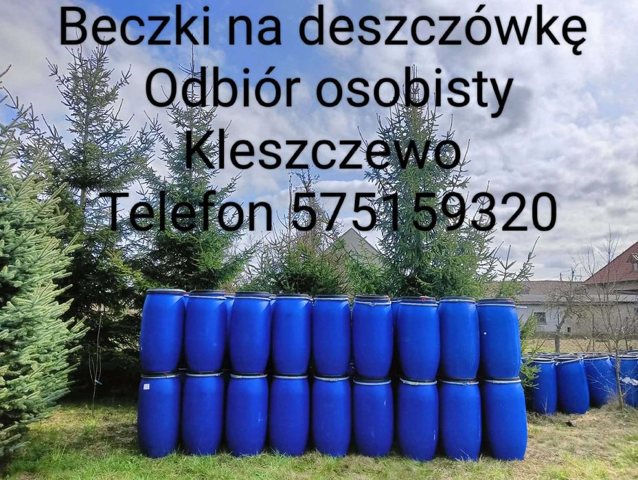 Beczki na deszczówke