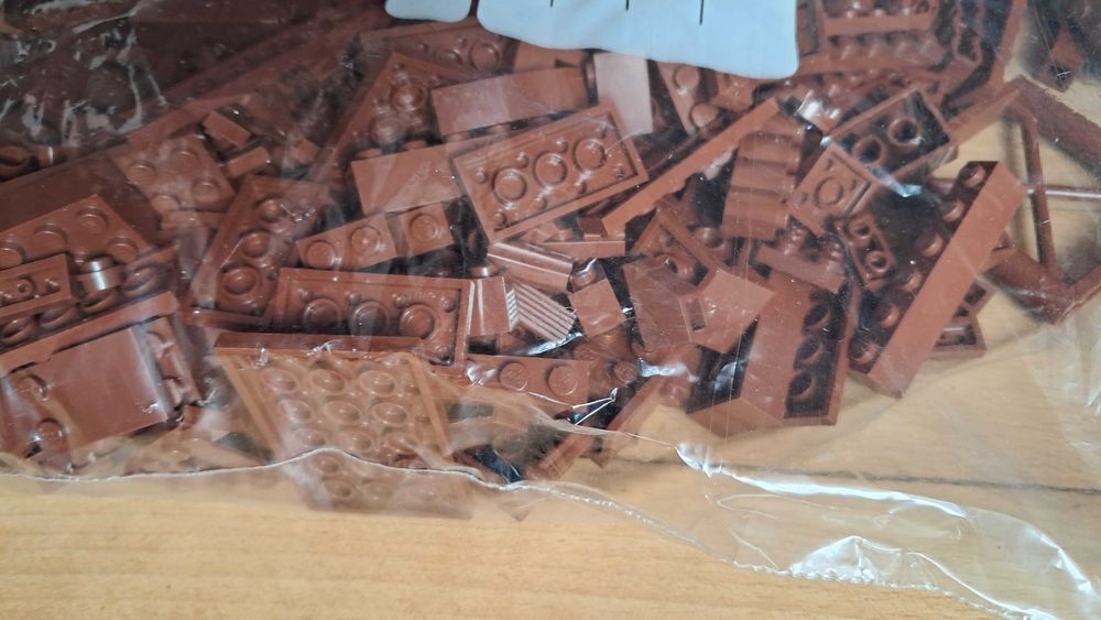Klocki Lego brązowe reddish brown 560g