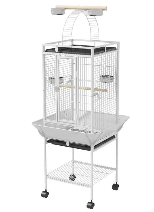 Gaiola Branca Nova para Papagaios e Araras