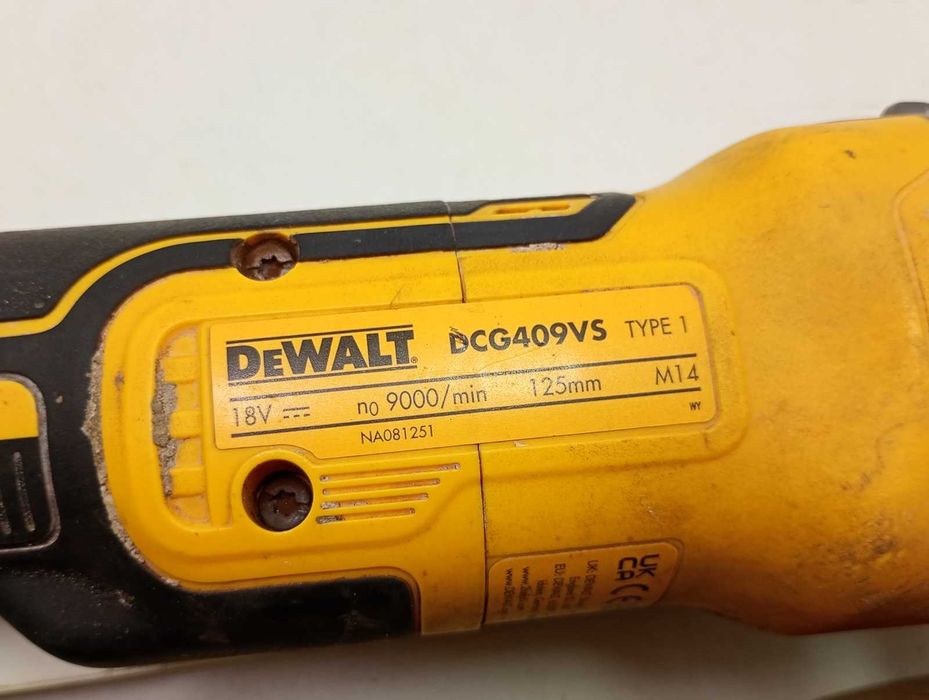 Dewalt 125MM 18V DCG409VSN akumulatorowa szlifierka kątowa