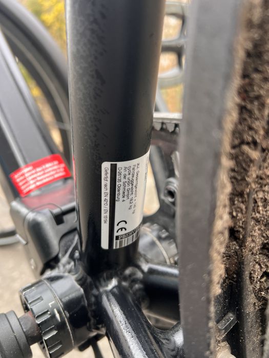 Lekki rower elektryczny RABENEICK na pasku! 19 KG, BAFANG / DO NAPRAWY /B