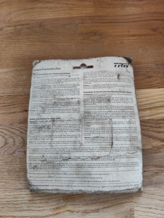 Klocki hamulcowe TRW MCB789SV